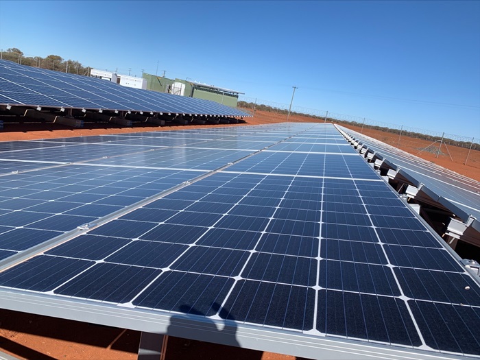 Meekatharra EDR plant - solar panels