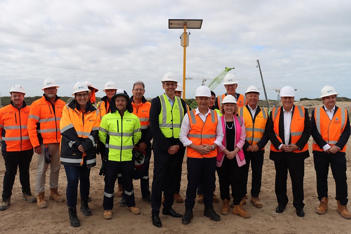 Announcement on site at ASDP to kick off marine tunnelling
