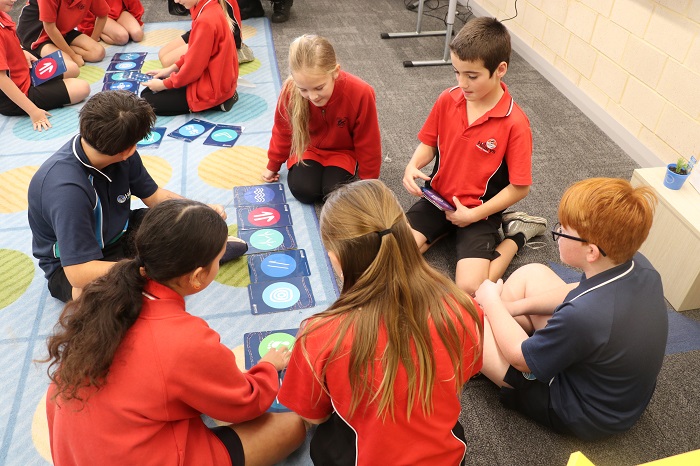 Hillarys Primary School students during Water Corporations waterwise education program