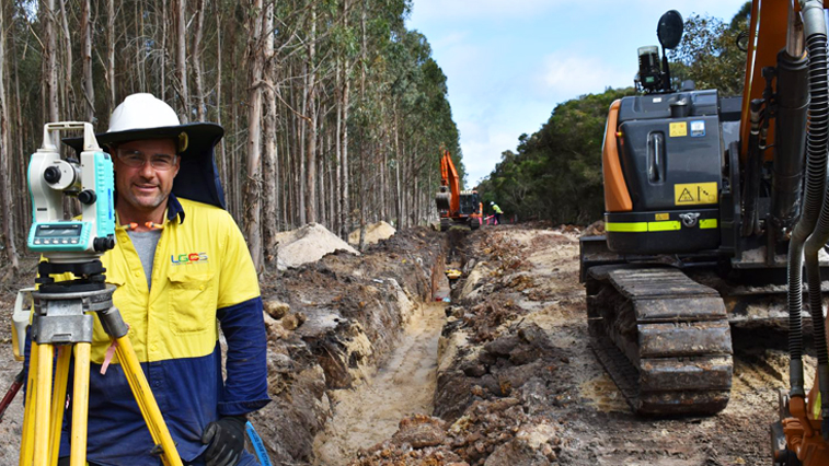 Jarrad working on the Denmark pipeline