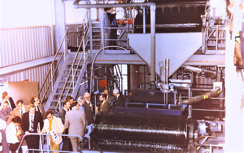 Image of workers at Mirrabooka Groundwater Treatment Plant from 1970s