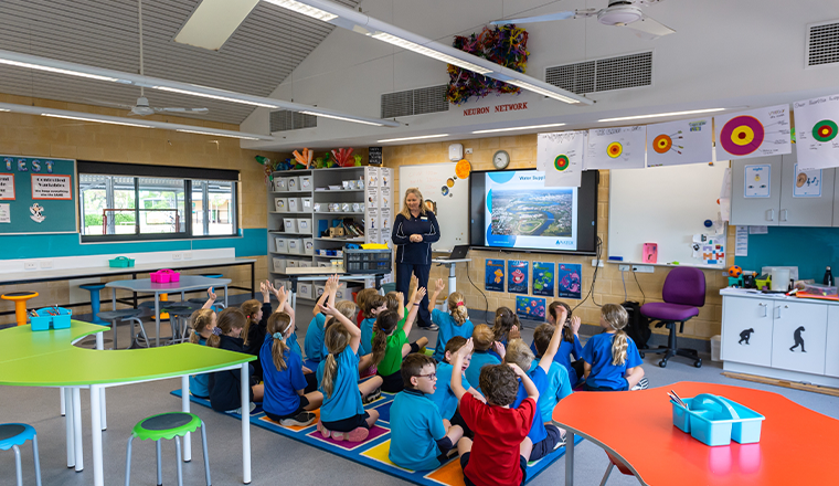 Deanmore Primary School students learning about water supply and conservation