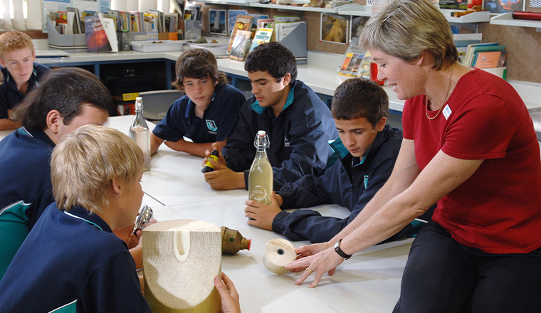Students learning about reverse osmosis