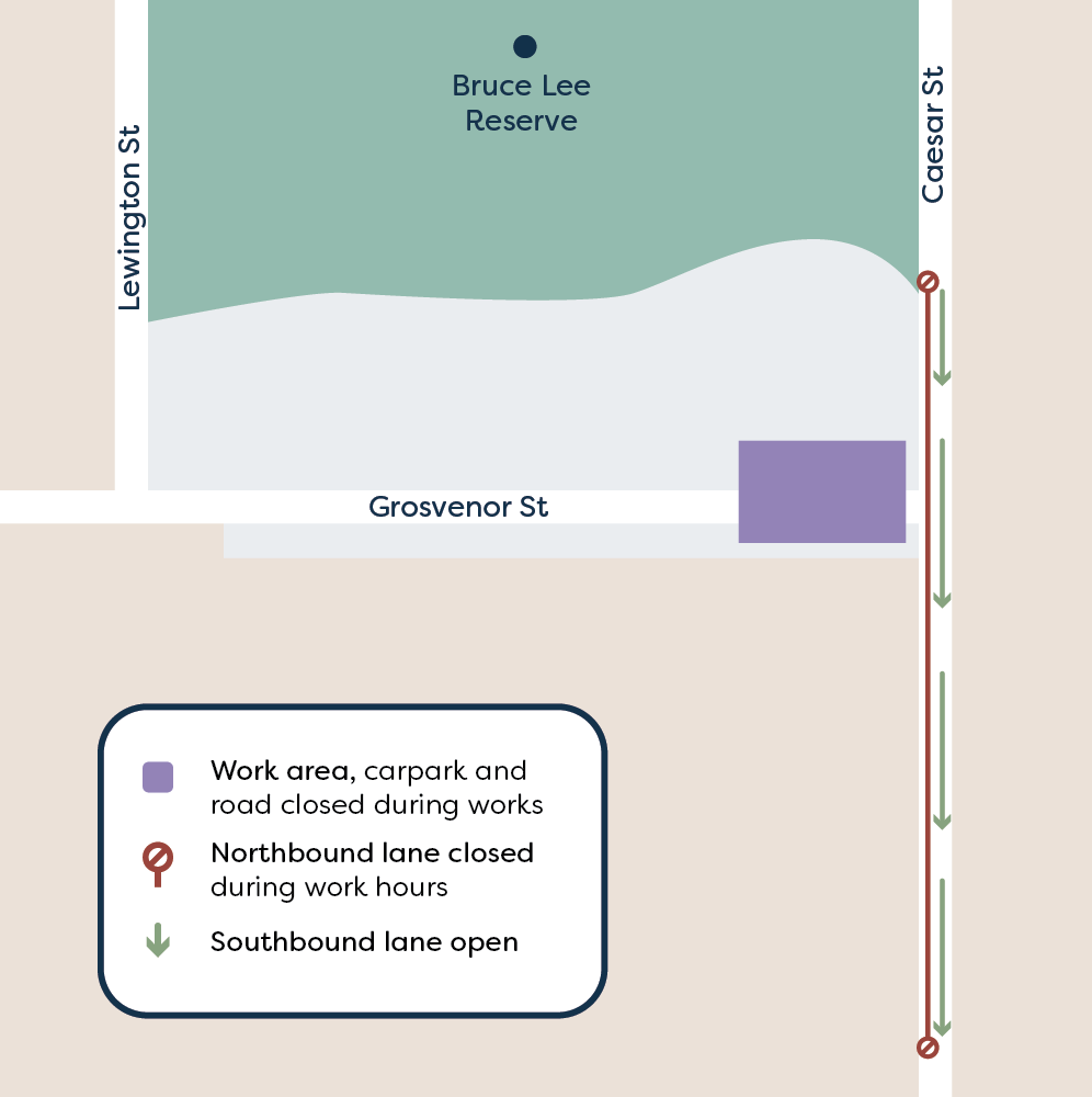 Caesar Street work area