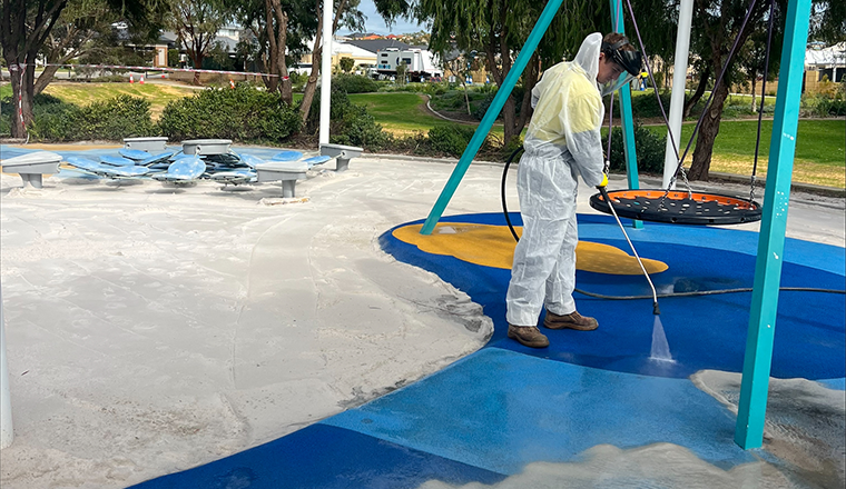 Deep cleaning and disinfection at Kitji Park