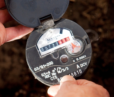 Photo of a water meter