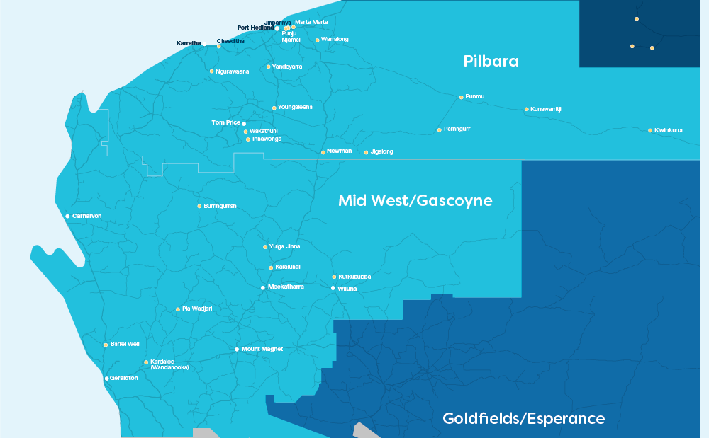 Remote communities in the Pilbara and Mid West region