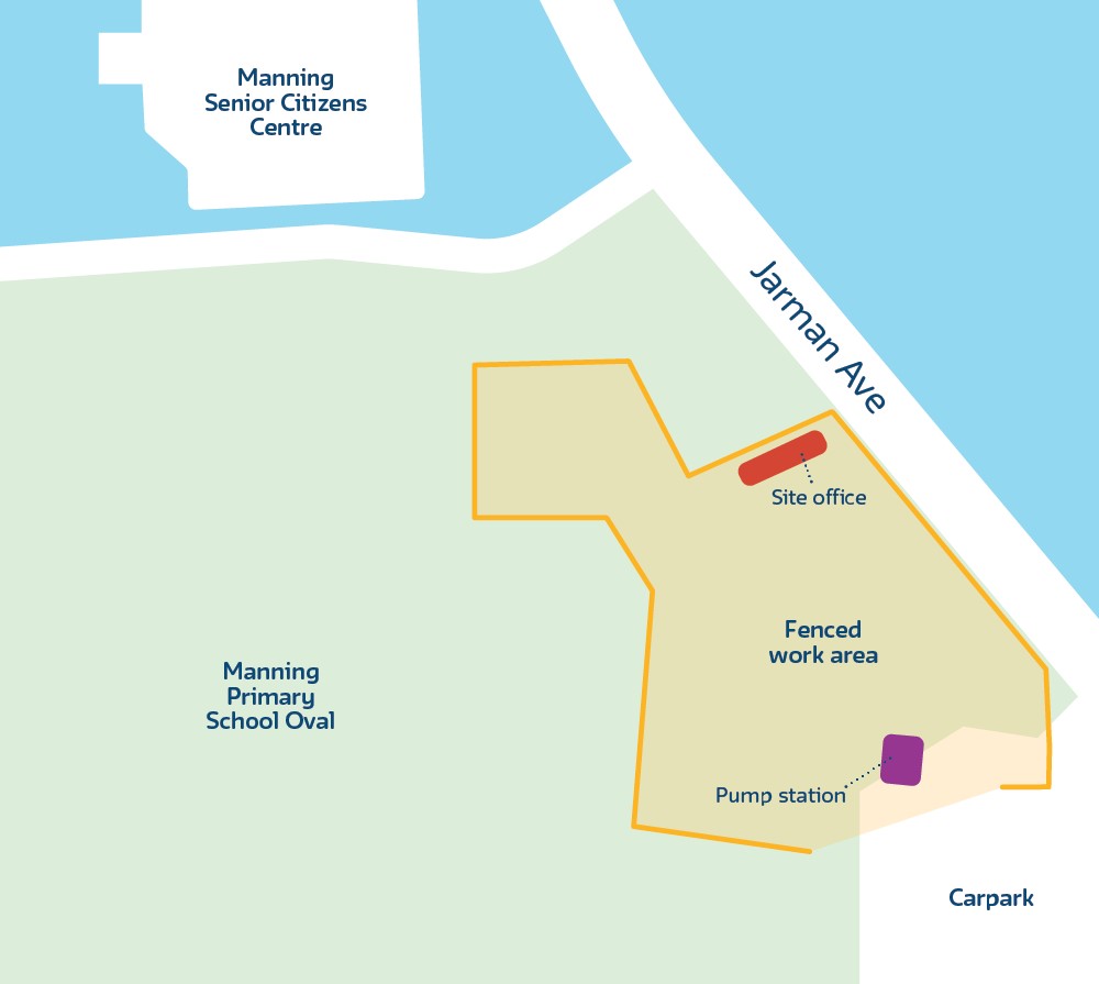 Map of works area