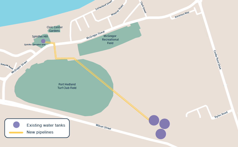 Port Hedland Spinifex Main Duplication - Location