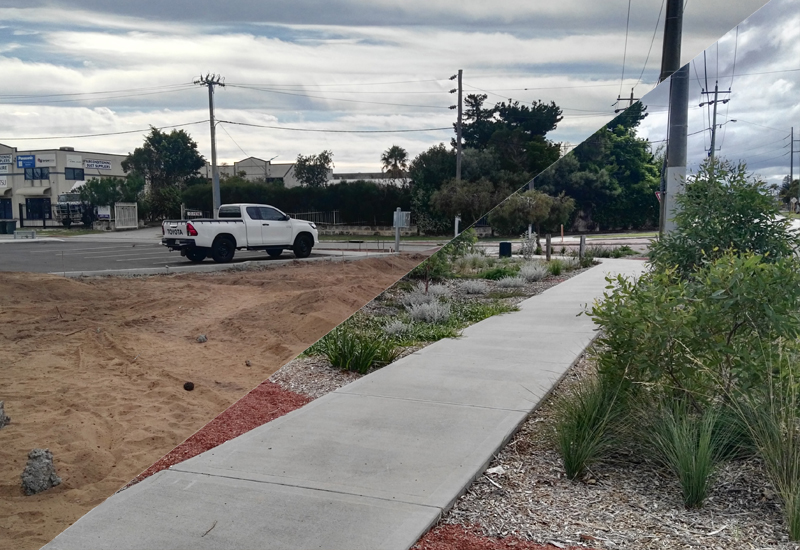 A waterwise verge garden built at the local Men’s shed is educating the community about saving water in the garden, while creating a visual amenity for locals.