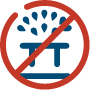 No sprinklers