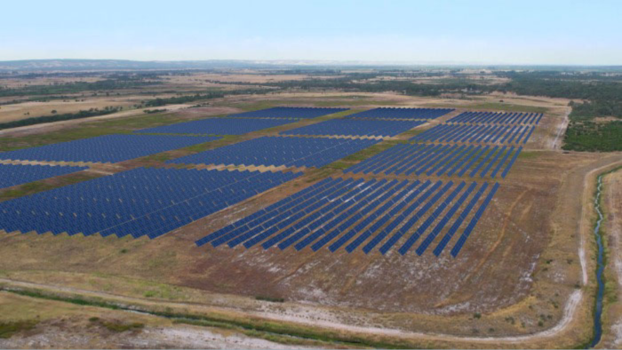 Artists impression of the Stage One solar farm at the Bristol Springs Project