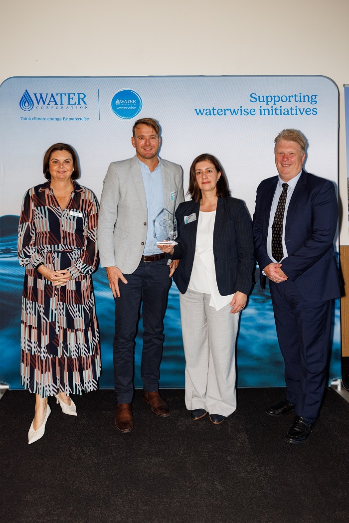 City of Perth representatives were recognised for their waterwise efforts