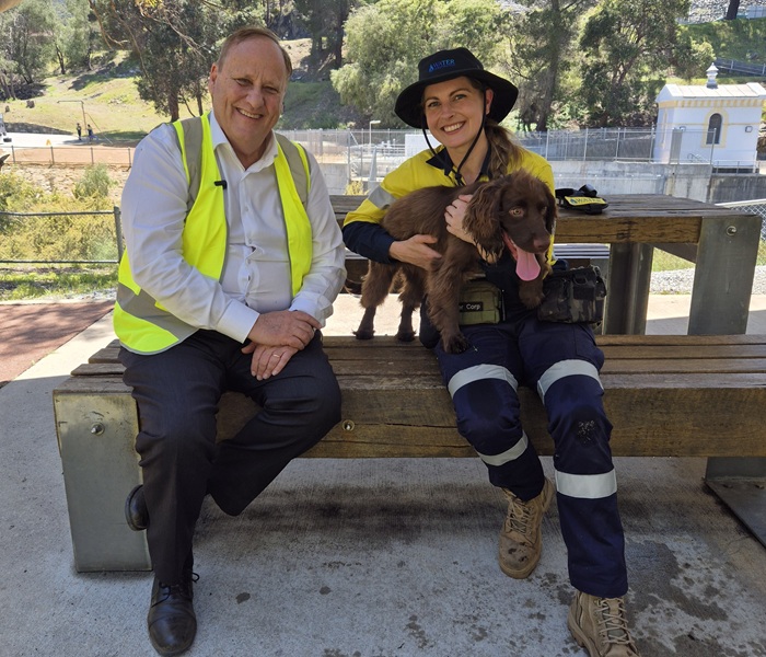 Piper with Minister