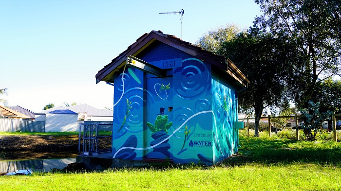 Photo of transformed Water Corporation wastewater pump station