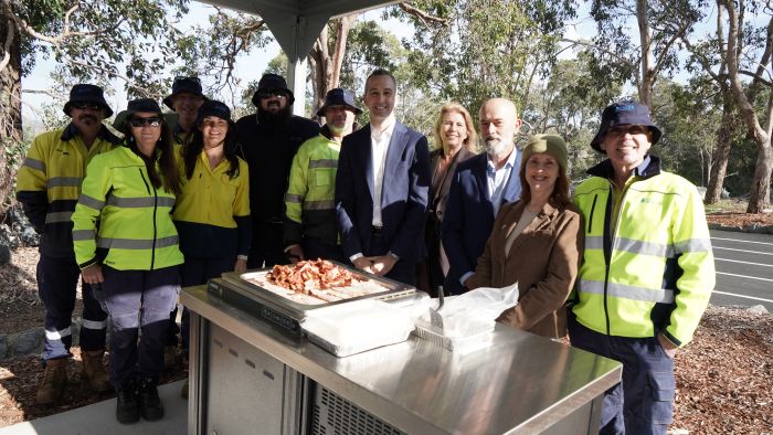 A breakfast bbq with the Water Minister to celebrate the completion of the Wungong Dam upgrade
