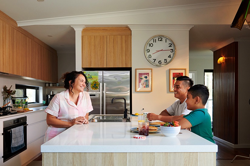 Image of employee with spending time with family