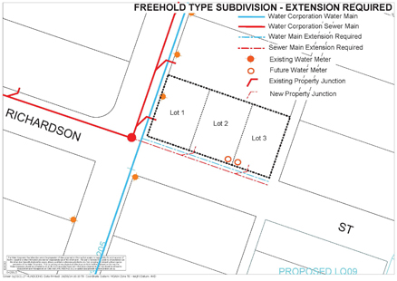 Image - Freehold type subdivsion - extension required