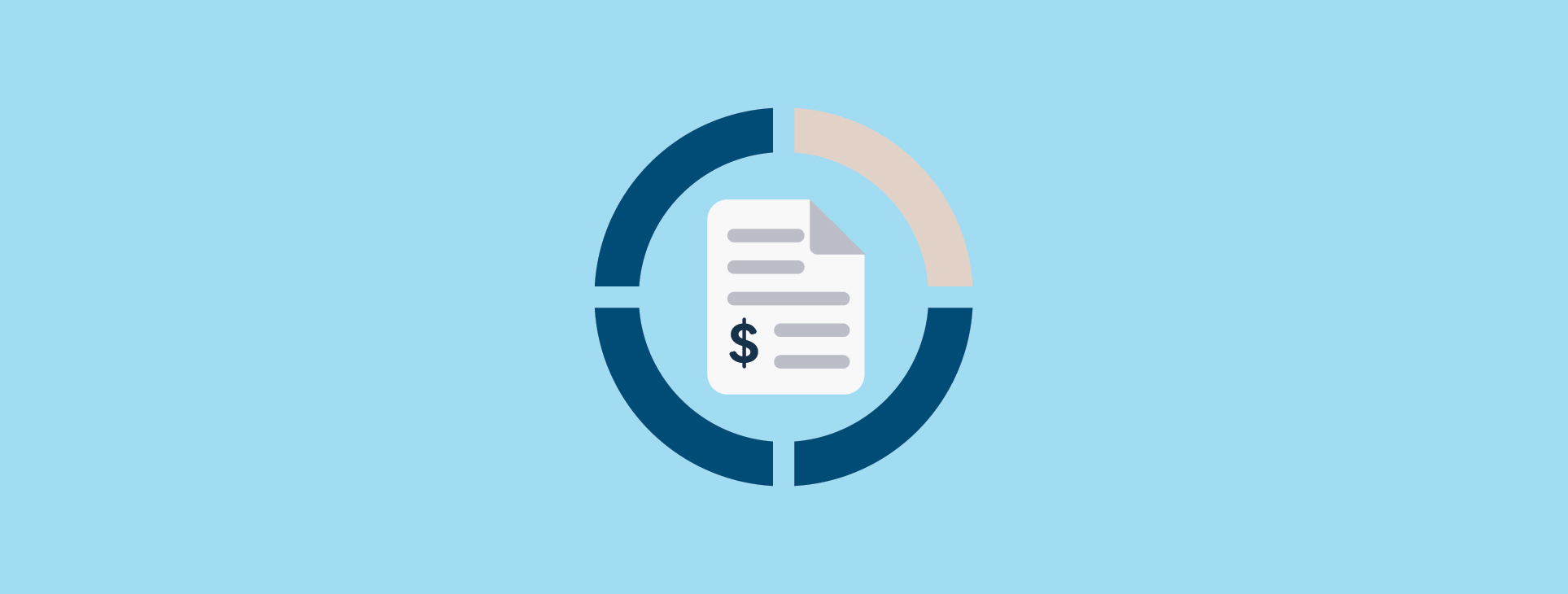 A bill on a blue background