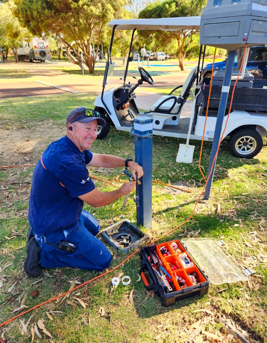 Leak detection equipment at Woodman Point