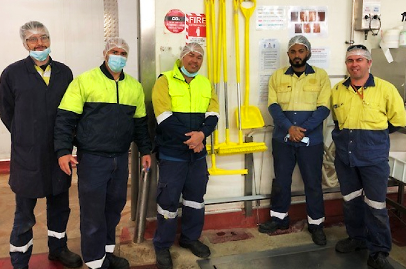 Craig, Leo, Elvin, Kimfie and Jason from the production area