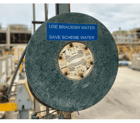 Recycled water hose reel