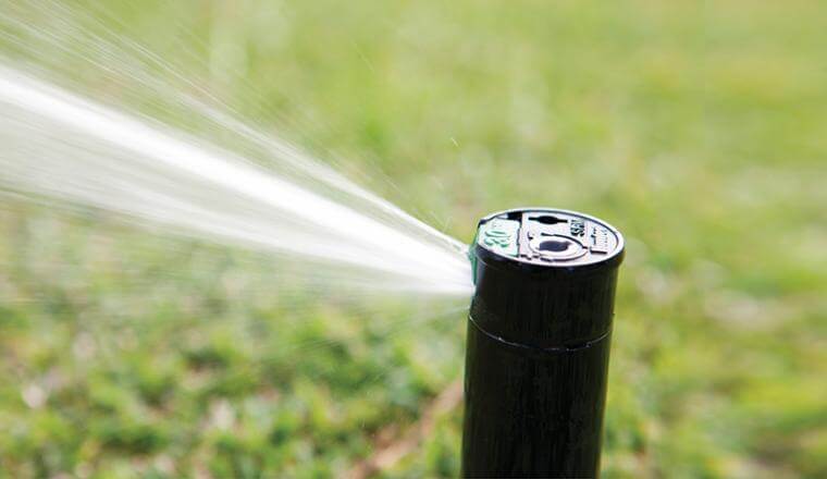 A gear drive rotary sprinkler
