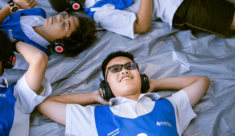 Students enjoying the Waterwise Schools Experience