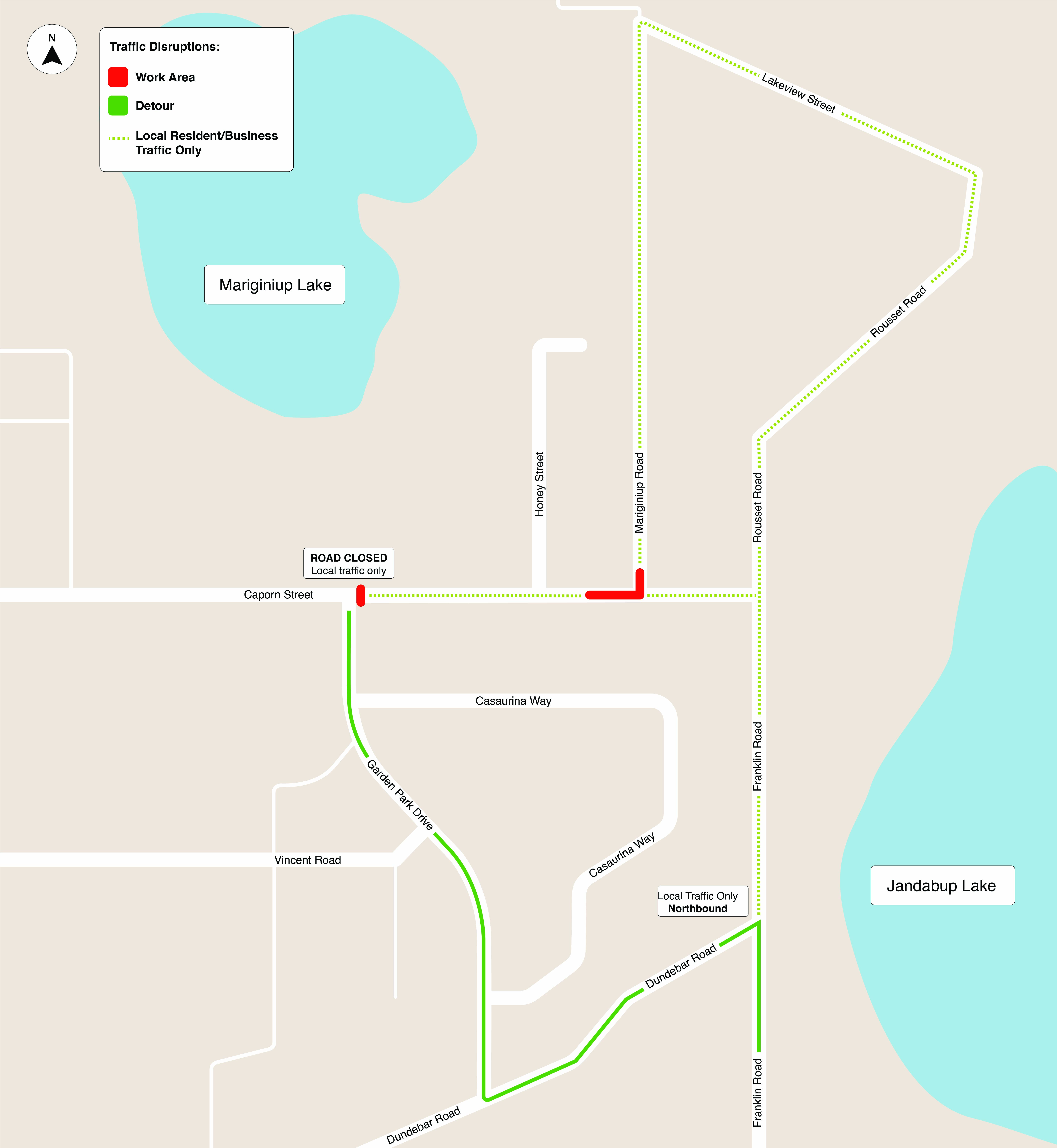 Caporn St map