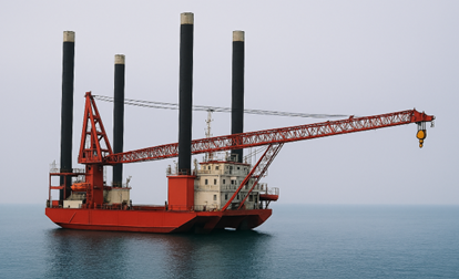 The jack-up barge