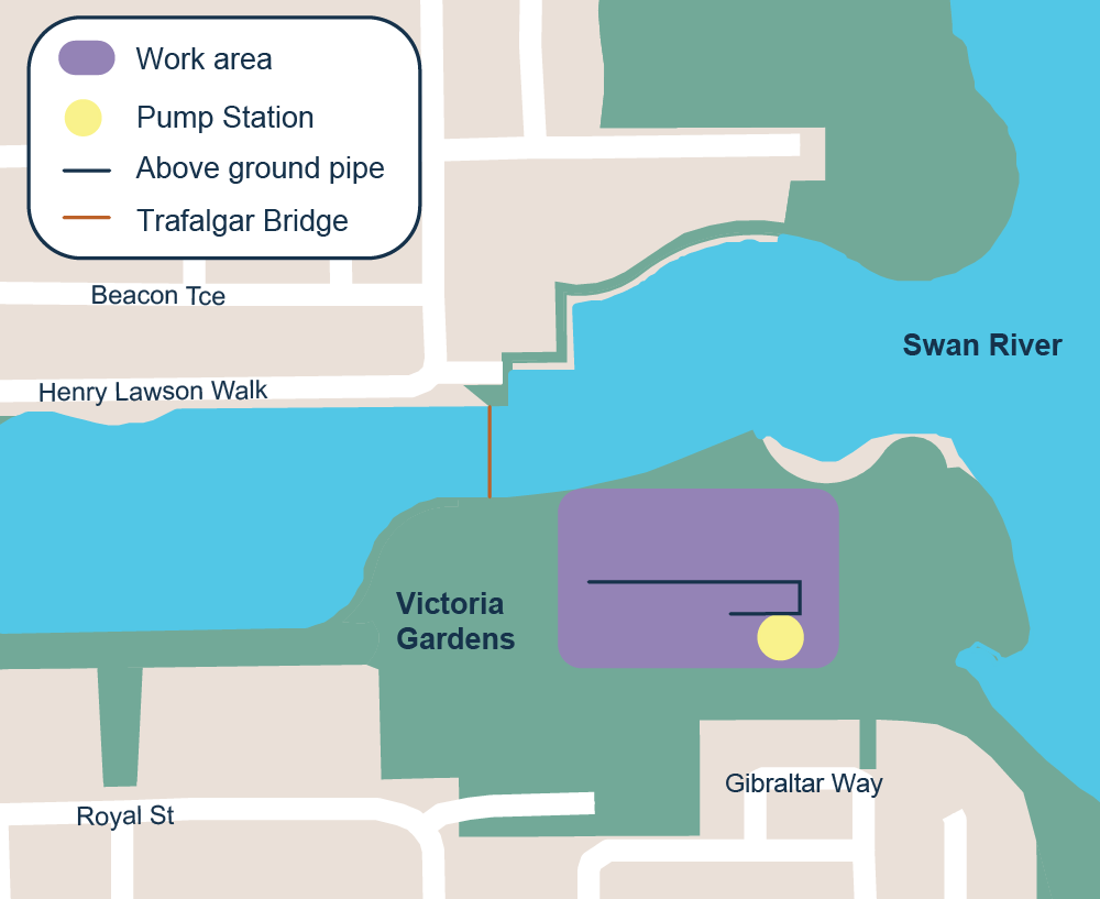 Claisebrook, wastewater, pump station