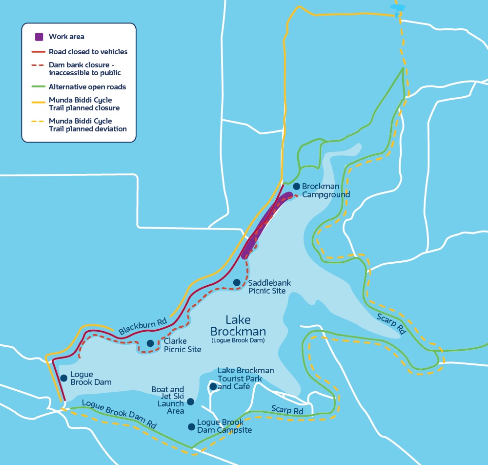 Map of work area
