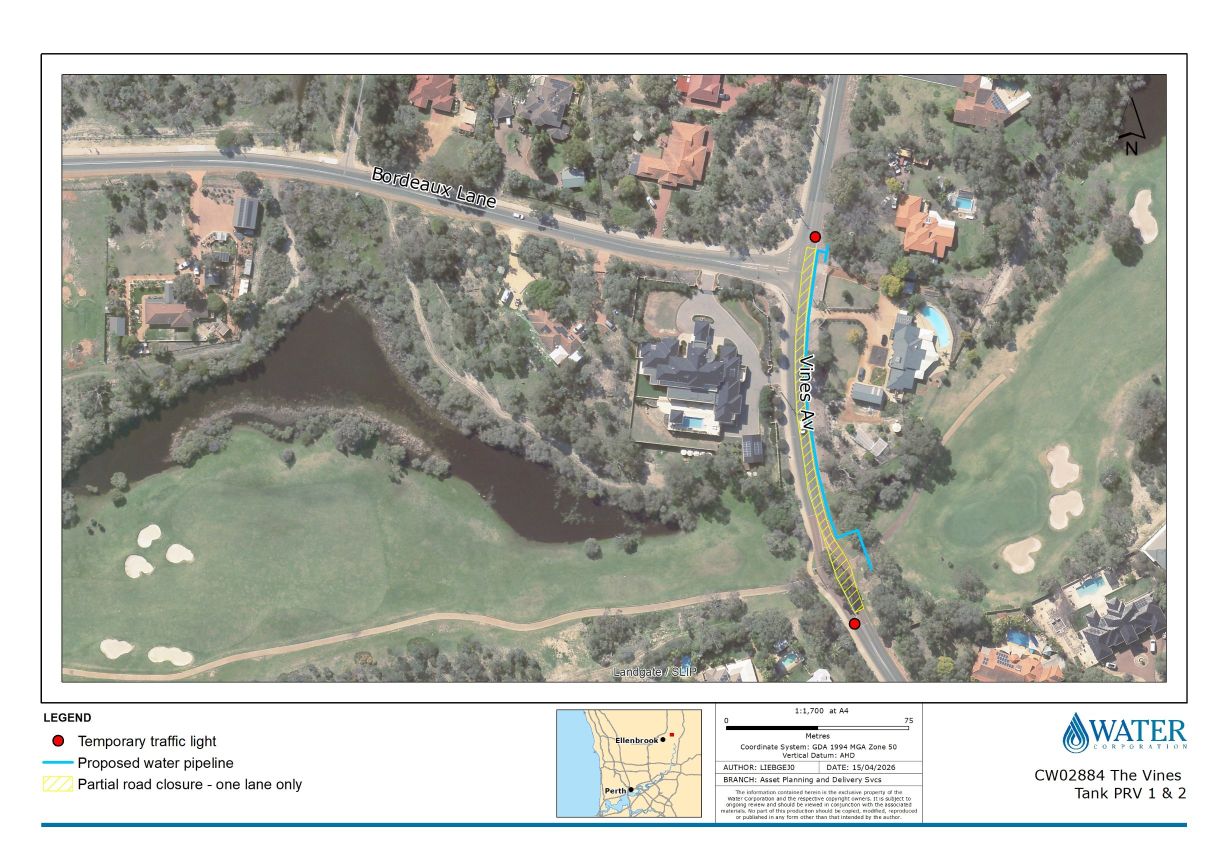 lane closure, temporary traffic light, work area