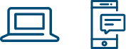 phone and computer icons